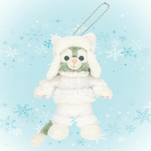  Disney jelato-ni soft toy badge Tokyo Disney resort limitation Duffy &f lens white * winter time * wonder z
