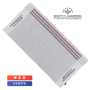スコッティキャメロン ビンテージ キャディタオル 限定 ラウンドタオル USAストライプ/ グレー Scotty Cameron Vintage Caddie Towel 10515