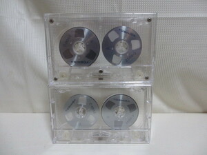 昭和レトロ　カセットテープ　記録媒体　録音済み　TOSHIBA　C-RD52　オープンリール　デザイン　２本