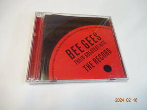 2CD ビー・ジーズ BEE GEES グレイテスト・ヒッツ 2枚組 国内盤 高音質 HDCD盤 UICP-1040/1 ベスト THEIR GREATEST HITS THE RECORD