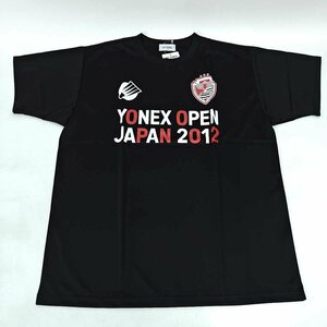 【中古・未使用品】ヨネックス オープンジャパン 2012 ドライシャツ プラシャツ 半袖 Tシャツ バドミントン O メンズ YONEX