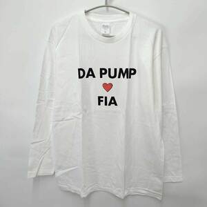 【中古・未使用品】DA PUMP ダパンプ FIA コラボ ロングスリーブ 長袖 ロンT XL ホワイト ユニセックス 水泳