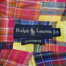 【中古】ラルフローレン CUSTOM FIT パッチワーク 半袖シャツ M メンズ RALPH LAUREN RRL ヴィンテージ_画像6