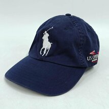 【中古】ポロラルフローレン US OPEN 2006 キャップ 帽子 ネイビー ユニセックス_画像1