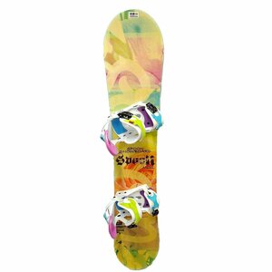 【中古】スプーン ANGEL LOW-CAMBER スノーボード 135cm EQUIP ビンディング DINAH ブーツ 23cm SPOON