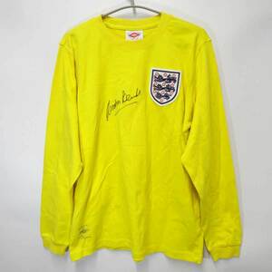 【中古】アンブロ 1966 FIFAワールドカップ イングランド大会 WINNER シャツ ユニフォーム #1 ゴードン・バンクス 直筆サイン入 XL UMBRO