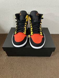 T【未使用品】ナイキ エアジョーダン1 マルチカラー NIKE AIR JORDAN 1 Mid 852542-087 元箱つき