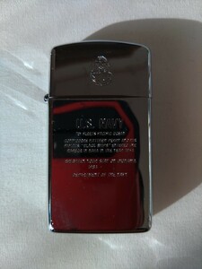 US NAVY オイルライター zippo ジッポ ビンテージ アメリカ海軍 ポリッシュ仕上げ 【中古】米軍 USN アメリカ軍