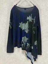 Y's 23RESORT FLOWER PRINT FRONT DRAPE T_画像5