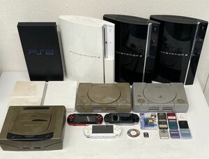 1st420 【ジャンク】 大量!! PlayStation プレステ PSP セガサターン ゲームソフト メモリーカード ゲームセット 全て動作未確認