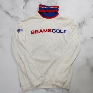 BEAMS GOLF ビームスゴルフ タートルネックニット 刺繍 Sサイズ ゴルフウェア