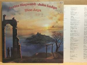 JUSTIN HAYWARD AND JOHN LODGE / BLUE JAYS LP インサート 見開きジャケット 日本盤 GP-147