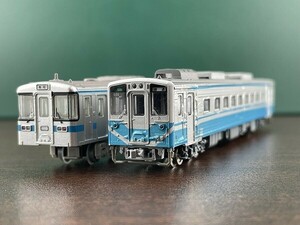 送料140円~ 鉄道コレクション JR四国1000型 + キハ54 加工・半端品 2両セット ジャンク／500番台