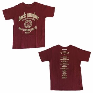 back number バックナンバー one room party vol.4 Tシャツ バーガンディ