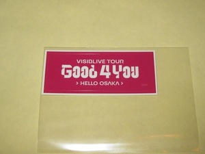 アイドリッシュセブン 【百】 メンバー仕様ステッカー HELLO OSAKA / アイナナ G4Y ミニトラック同梱品 VISIBLIVE TOUR Good 4 You