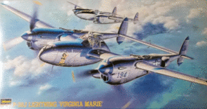 Hasegawa/1/48/Армейский корпус армии США Lockheed P-38J Lightning Одинокий истребитель Вирджиния Мари/несбалансированные товары