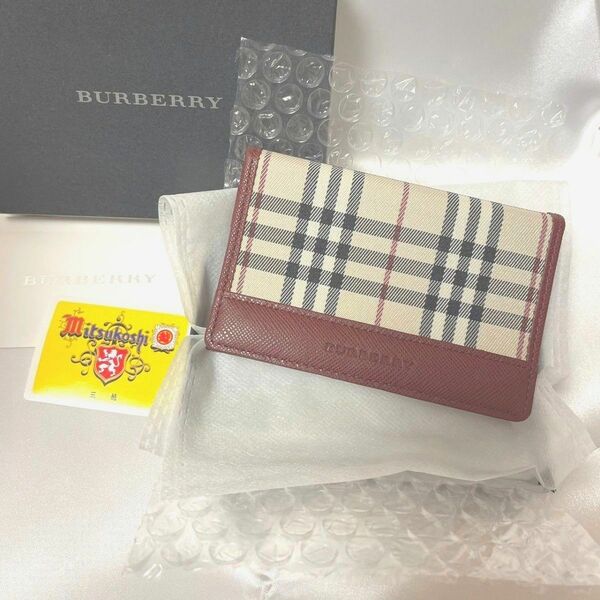 【新品未使用品】BURBERRY バーバリー カードケース 名刺入れ 箱付き