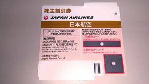 JAL 株主優待 1枚　24年11月末まで有効です。
