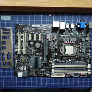 ECS ATXマザーボード Z77H2-A3 (V1.2) LGA1155 + Intel CPU core i7-3770K BIOS◯ ジャンク