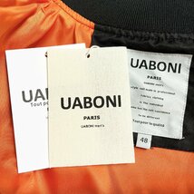 最上級EU製＆定価6万◆UABONI*Paris*フライトジャケット*ユアボニ*パリ発◆個性 薄手 高級刺繍 USAF*TYPE MA-1 オシャレ ミリタリー L/48_画像8