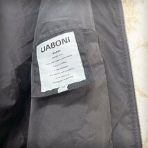 ★最高級EU製＆定価11万◆UABONI*Paris*ダウンジャケット*ユアボニ*パリ発◆ダックダウン90％ 肉厚防寒 シンプル 無地 フライトジャケットM_画像10