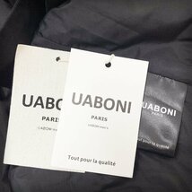 ★最高級EU製＆定価11万◆UABONI*Paris*ダウンジャケット*ユアボニ*パリ発◆ダックダウン90％ 肉厚防寒 シンプル 無地 フライトジャケットM_画像9