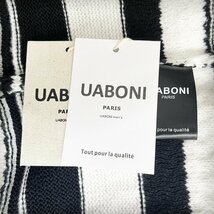 逸品EU製＆定価4万◆UABONI*Paris*ニットパーカー*ユアボニ*パリ発◆ウール混 厚手 保温 個性 セーター ストライプ プルオーバー 2XL/52_画像10