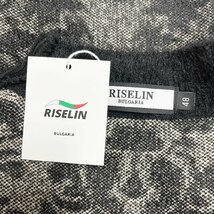 高級ヨーロッパ製※定価5万◆ブルガリア発※RISELIN セーター 高品質ミンク/カシミヤ混 保温 毛足 総柄 ニット お洒落 レディース L/48_画像9