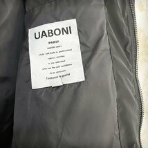 ★★最高級EU製＆定価11万◆UABONI*Paris*ダウンジャケット*ユアボニ*パリ発◆ダックダウン90％ 防寒 軽量 洒落 凸凹調 フード脱着可 M/46_画像9