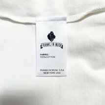 高級 定価2万 FRANKLIN MUSK・アメリカ・ニューヨーク発 半袖Tシャツ 上質 薄手 吸汗速乾 個性 ICT カシューナッツ柄 トップス サイズ1_画像8