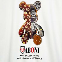 高級EU製＆定価4万◆UABONI*Paris*トレーナー*ユアボニ*パリ発◆綿100％ 高級 モノグラム クマ トップス カットソー トレンド 日常着 M/46_画像5