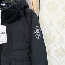 最高峰EU製&定価13万◆UABONI*Paris*ダウンジャケット*ユアボニ*パリ発◆グースダウン90％ 暖かい ロング丈 防寒 フード脱着可 ビジネス XL_画像7