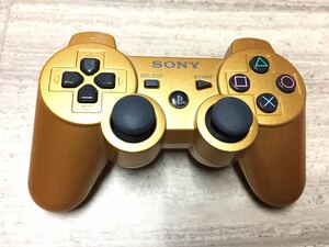 ★動作良品即決　限定ゴールド★分解清掃済み★PS3 SONY純正品 コントローラー デュアルショック3