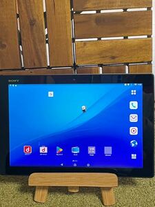 訳ありXperia Z4 Tablet docomo SO-05G Android6.0 フルセグTV 重さ393g 2k解像度 利用制限◯ 防水 ブラック ※バッテリー弱　P82