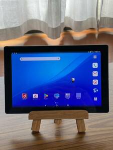 訳ありXperia Z4 Tablet docomo SO-05G Android7.0 フルセグTV 重さ393g 2k解像度 利用制限◯ 防水 ブラック ※バッテリー弱　P81