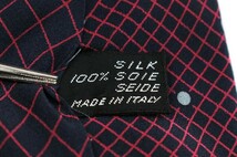 バレンシアガ シルク 格子柄 ドット柄 イタリア製 ブランド ネクタイ メンズ ブラック BALENCIAGA_画像5