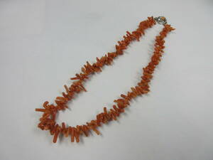 **72662 coral necklace .. coral necklace accessory **