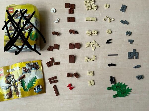 LEGO レゴ　creator クリエイター 4916 3 IN 1 ミニ動物　 廃盤品　ケースなし