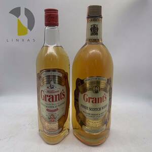 1円〜【未開栓】Grant's グランツ ファイネススコッチウイスキー 2本セット 700-1000ml 紙封 WH44074