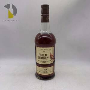 【未開栓】WILD TURKEY ワイルドターキー 12年 旧 分割ラベル ウイスキー バーボン 750ml 50.5% WH45170