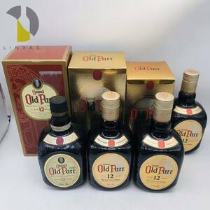 1円〜【未開栓】Grand Old Parr グランド オールドパー 12年 7本セット デラックス スコッチウイスキー 750ml 40-43% WH45605