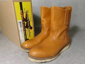 4-ZA121 レッドウィング Red Wing 9866 復刻 犬タグ ペコスブーツ 9E キャメル 27 メンズ