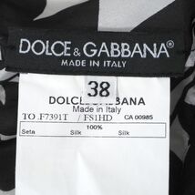 db21-07002【美品】ドルチェ＆ガッバーナ DOLCE＆GABBANA 国内正規品 ピュアシルク ノースリーブ トップス カットソー 38 レディース_画像7