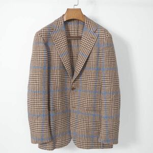 M3-WJ004 リングジャケット RING JACKET リングヂャケット ジャケット ブラウン ブルー チェック 50 メンズ