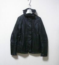 ヘルムートラング HELMUT LANG 襟ワイヤー ライダース ジャケット ブルゾン 38 _画像1