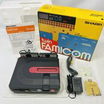 ☆1円〜 SHARP シャープ TWIN FAMICOM ツインファミコン AN-500B 本体 取扱説明書 箱付き セット FC ディスクシステム 当時物 レトロゲーム_画像1