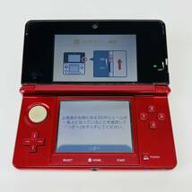 ☆送料無料・1円〜☆ Nintendo 3DS 本体 フレアレッド CTR-001 ACアダプター SDカード セット ニンテンドー 任天堂 ニンテンドー3DS ⑥_画像6