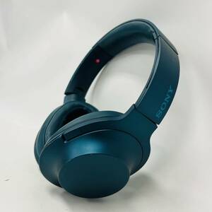 ☆1円～☆ SONY ソニー MDR-100A h.ear on ヘッドホン ビリジアンブルー ハイレゾ対応 密閉型 ヘッドフォン ②