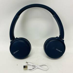 ☆1円〜☆ SONY ソニー WH-CH510 Bluetooth ワイヤレスステレオヘッドセット ブルー ヘッドホン ヘッドフォン ①