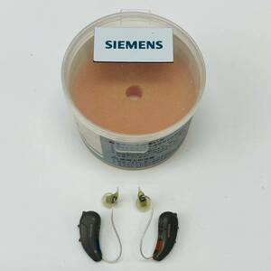 ☆1円〜☆ SIEMENS Pure+ 補聴器 シーメンス ピュアプラス 両耳 耳掛け型 乾燥ケース付